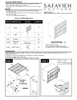 SAFAVIEH COUTURE Broderick SFV8101 Quick Start Manual preview