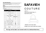 Preview for 3 page of SAFAVIEH COUTURE Caspian SFV4751-K Manual