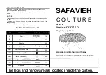 Предварительный просмотр 1 страницы SAFAVIEH COUTURE Coraline SFV4748 Quick Start Manual