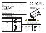 Предварительный просмотр 1 страницы SAFAVIEH COUTURE CPT1033A Quick Start Manual