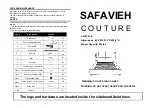 SAFAVIEH COUTURE Emerson SFV4753-K Quick Start Manual preview