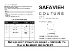 Предварительный просмотр 1 страницы SAFAVIEH COUTURE Geode SFV4745 Quick Start Manual