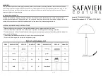Preview for 1 page of SAFAVIEH COUTURE Harvey Quick Start Manual