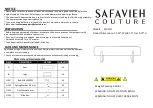 SAFAVIEH COUTURE Kandiss SFV5117 Manual предпросмотр