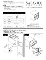 SAFAVIEH COUTURE Kaya SFV8100 Quick Start Manual предпросмотр