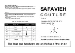 SAFAVIEH COUTURE SFV4701 Quick Start Manual предпросмотр