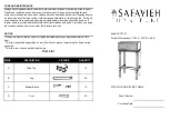 Предварительный просмотр 1 страницы Safavieh Furniture ACC5721 Manual