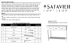 Safavieh Furniture Aiden AMH6502 Manual предпросмотр