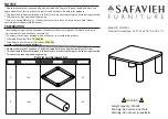 Safavieh Furniture Aldous COF1501 Manual предпросмотр