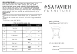 Предварительный просмотр 1 страницы Safavieh Furniture AMH1520A Manual