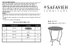 Предварительный просмотр 1 страницы Safavieh Furniture AMH4027A Manual