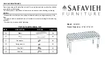 Предварительный просмотр 1 страницы Safavieh Furniture AMH4036A Quick Start Manual