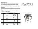 Предварительный просмотр 1 страницы Safavieh Furniture AMH4048A Manual