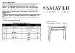 Safavieh Furniture AMH4082A Quick Start Manual предпросмотр