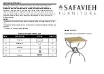 Safavieh Furniture AMH4125A Quick Start Manual предпросмотр