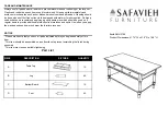 Предварительный просмотр 1 страницы Safavieh Furniture AMH5706 Quick Start Manual