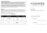 Preview for 1 page of Safavieh Furniture AMH5723 Assembly Instructions