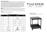 Safavieh Furniture AMH6549A Quick Start Manual предпросмотр