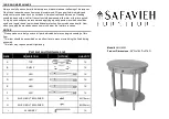 Предварительный просмотр 1 страницы Safavieh Furniture AMH6553 Manual