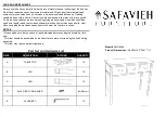 Preview for 1 page of Safavieh Furniture AMH6568 Manual