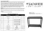 Safavieh Furniture AMH6589 Assembly Instructions предпросмотр