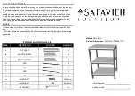 Safavieh Furniture AMH6614 Manual предпросмотр