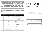 Safavieh Furniture AMH6642 Quick Start Manual предпросмотр