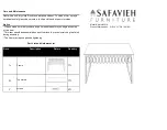 Предварительный просмотр 1 страницы Safavieh Furniture AMH8321A Manual