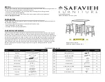 Safavieh Furniture AMH8504A Quick Start Manual предпросмотр