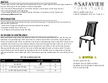 Предварительный просмотр 1 страницы Safavieh Furniture AMH8511 A Manual