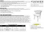 Safavieh Furniture AMH8512 A Quick Start Manual предпросмотр