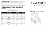 Предварительный просмотр 1 страницы Safavieh Furniture Angel MCR1000 Assembly