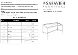 Предварительный просмотр 1 страницы Safavieh Furniture Antwan FOX2547A Manual