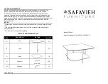 Safavieh Furniture Anzia COF4211 Assembly предпросмотр