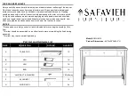 Предварительный просмотр 1 страницы Safavieh Furniture Ashlyn AMH6512 Manual