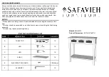 Safavieh Furniture Autumn AMH6510 Manual предпросмотр