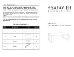 Предварительный просмотр 1 страницы Safavieh Furniture Bartholomew FOX4210 Manual