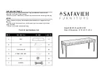 Предварительный просмотр 1 страницы Safavieh Furniture BCH1000 Manual