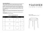 Safavieh Furniture Ben FOX4202 Assembly предпросмотр