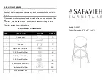 Предварительный просмотр 1 страницы Safavieh Furniture Biagio FOX7007 Manual