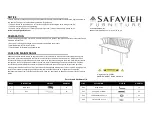 Safavieh Furniture Blanchard BCH8500A Manual предпросмотр