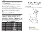 Preview for 1 page of Safavieh Furniture BST1403 Quick Start Manual