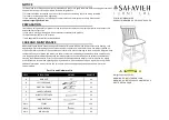 Предварительный просмотр 1 страницы Safavieh Furniture BST8500A Assembly Instructions