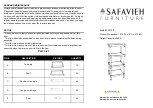 Предварительный просмотр 1 страницы Safavieh Furniture Cassie ETG5700 Assembly Instructions