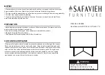 Предварительный просмотр 1 страницы Safavieh Furniture Cathen COF9303 Quick Start Manual