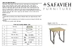 Предварительный просмотр 1 страницы Safavieh Furniture Chase AMH4127A Assembly