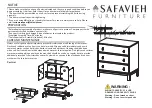 Предварительный просмотр 1 страницы Safavieh Furniture CHS9600 Manual