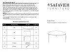 Предварительный просмотр 1 страницы Safavieh Furniture COF4203 Care And Maintenance