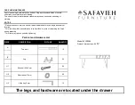 Safavieh Furniture COF9000 Quick Manual предпросмотр