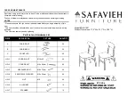 Предварительный просмотр 1 страницы Safavieh Furniture DCH1001 Assembly Instructions